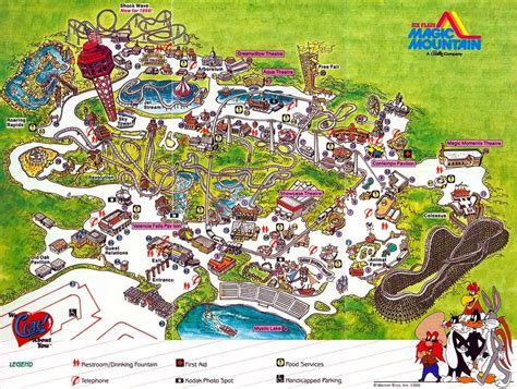 Planning Your Adventure at Six Flags Magic Mountain: A Look at the Map.